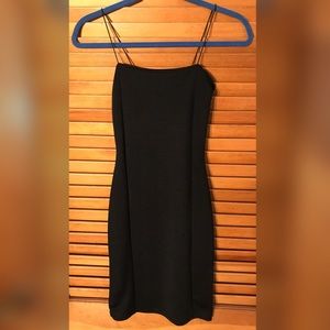 Boohoo Black Form-Fitting Mini Dress
